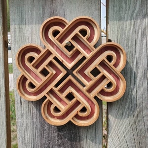 Celtic Knot Decor, Celtic Gift, Home Decor, Anniversary Gift, Wedding Gift, Housewarming Gift, Celtic Art, Scroll Saw Art, Layered Wood Sign