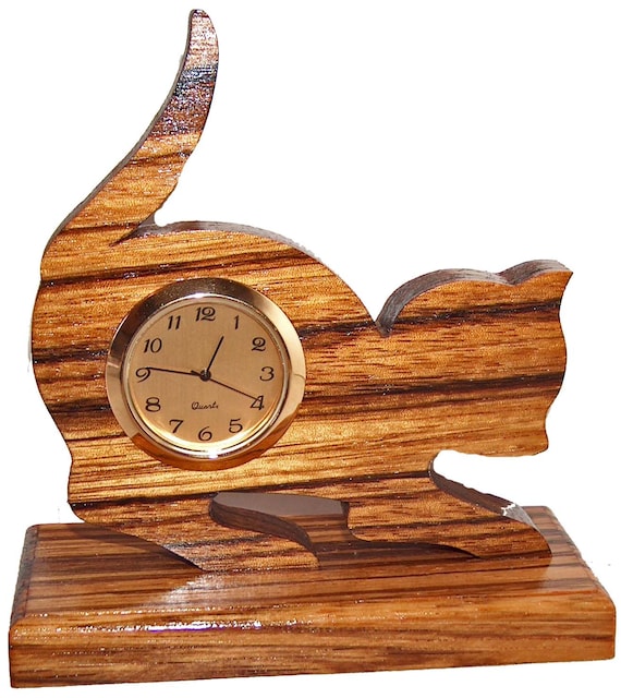 Cat Desk Clock: Whimsical Home Decor