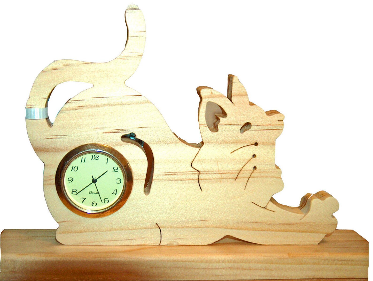 Cat Desk Clock Pet Parent Gift Cat Lover Gift Anniversary Etsy