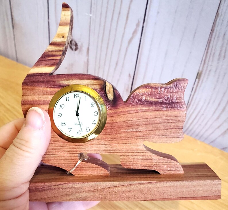 Cat Desk Clock: Whimsical Home Decor image 8
