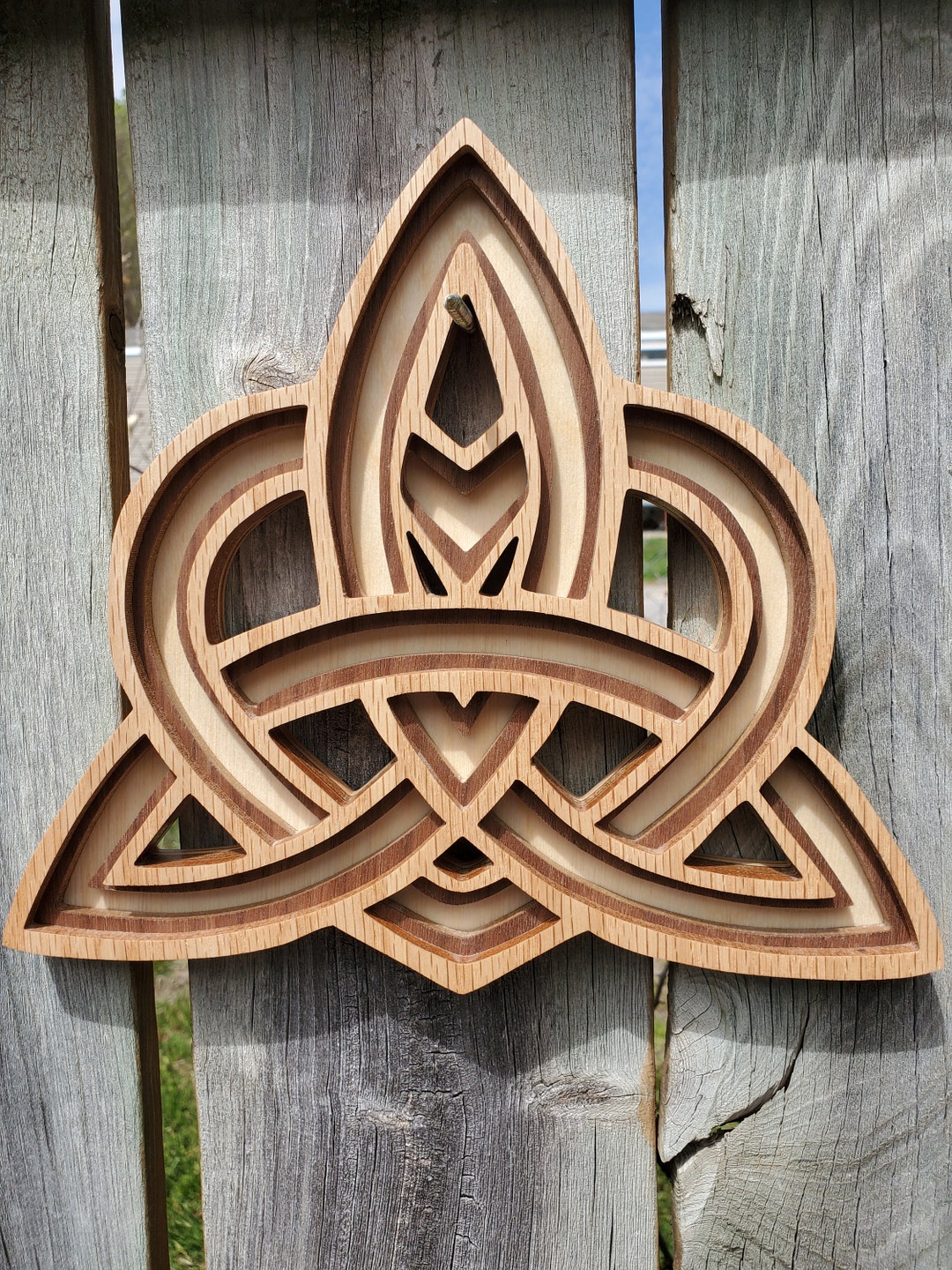 Picture of Layered Wood Celtic Knot Decor: Scroll Saw Art - Etsy