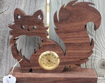 Cat Desk Clock: Whimsical Home Decor
