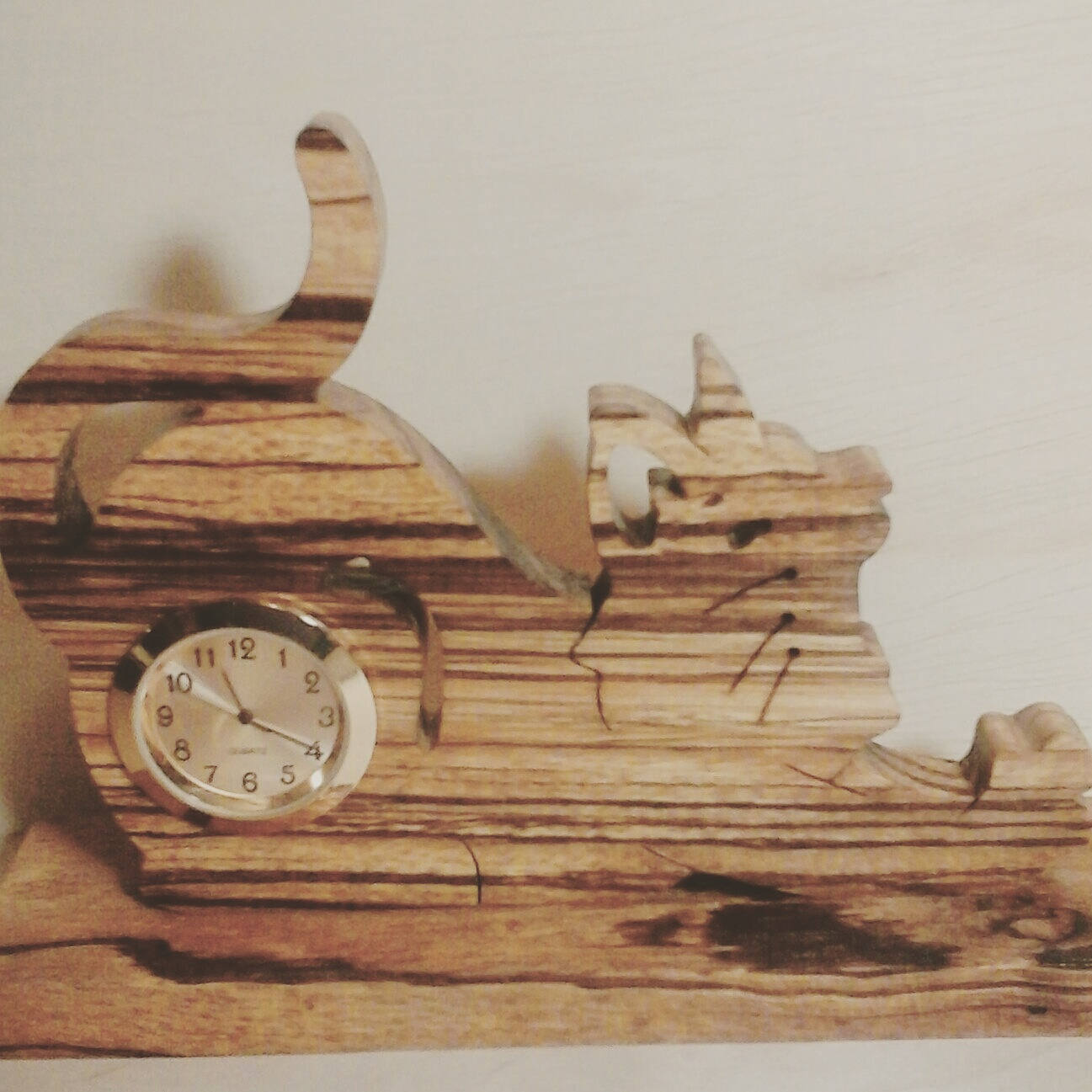 Cat Desk Clock Pet Parent Gift Cat Lover Gift Anniversary Etsy