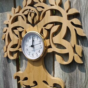 Tree of Life Clock, Wooden Wall Clock, Tree of Life Wall Art, Zen Clock ...