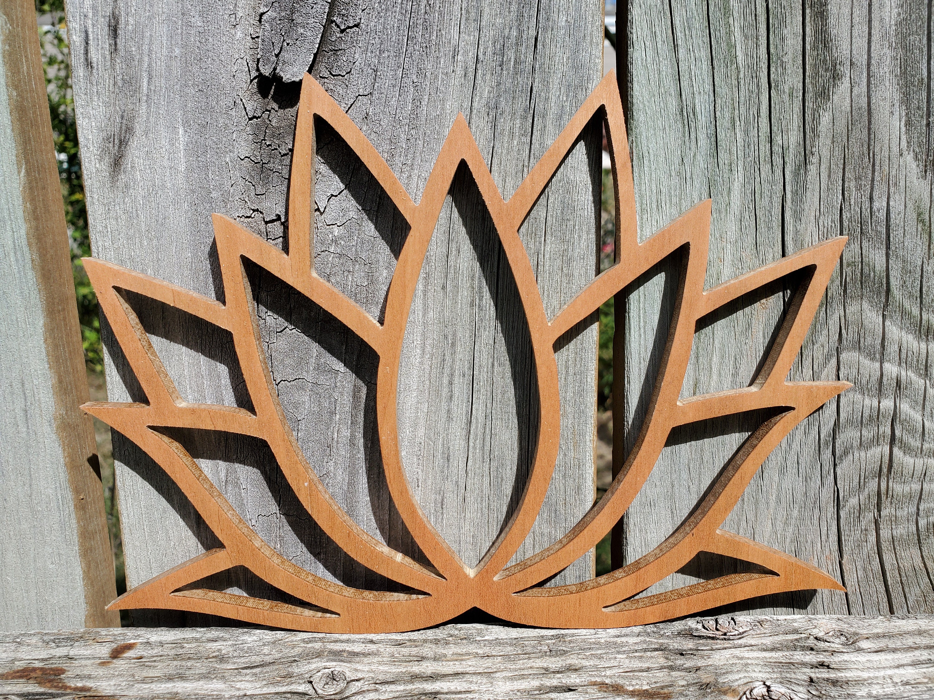Lotus Flower Wood Sign: Yoga Meditation Decor - Etsy