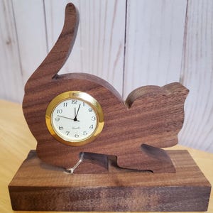 Cat Desk Clock: Whimsical Home Decor image 13