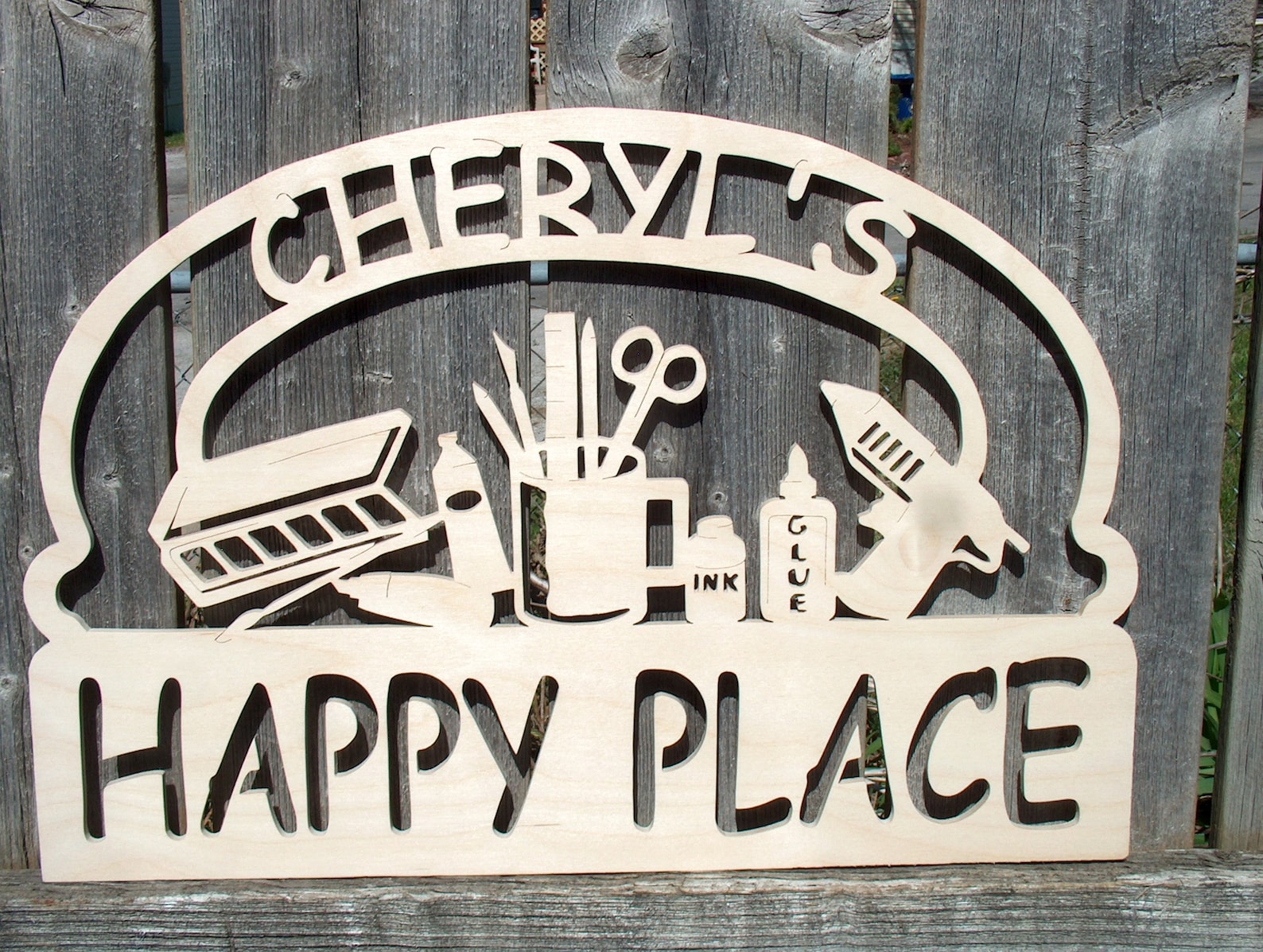 Personalized Craft Room Wood Sign Crafter She Shed Sign Etsy