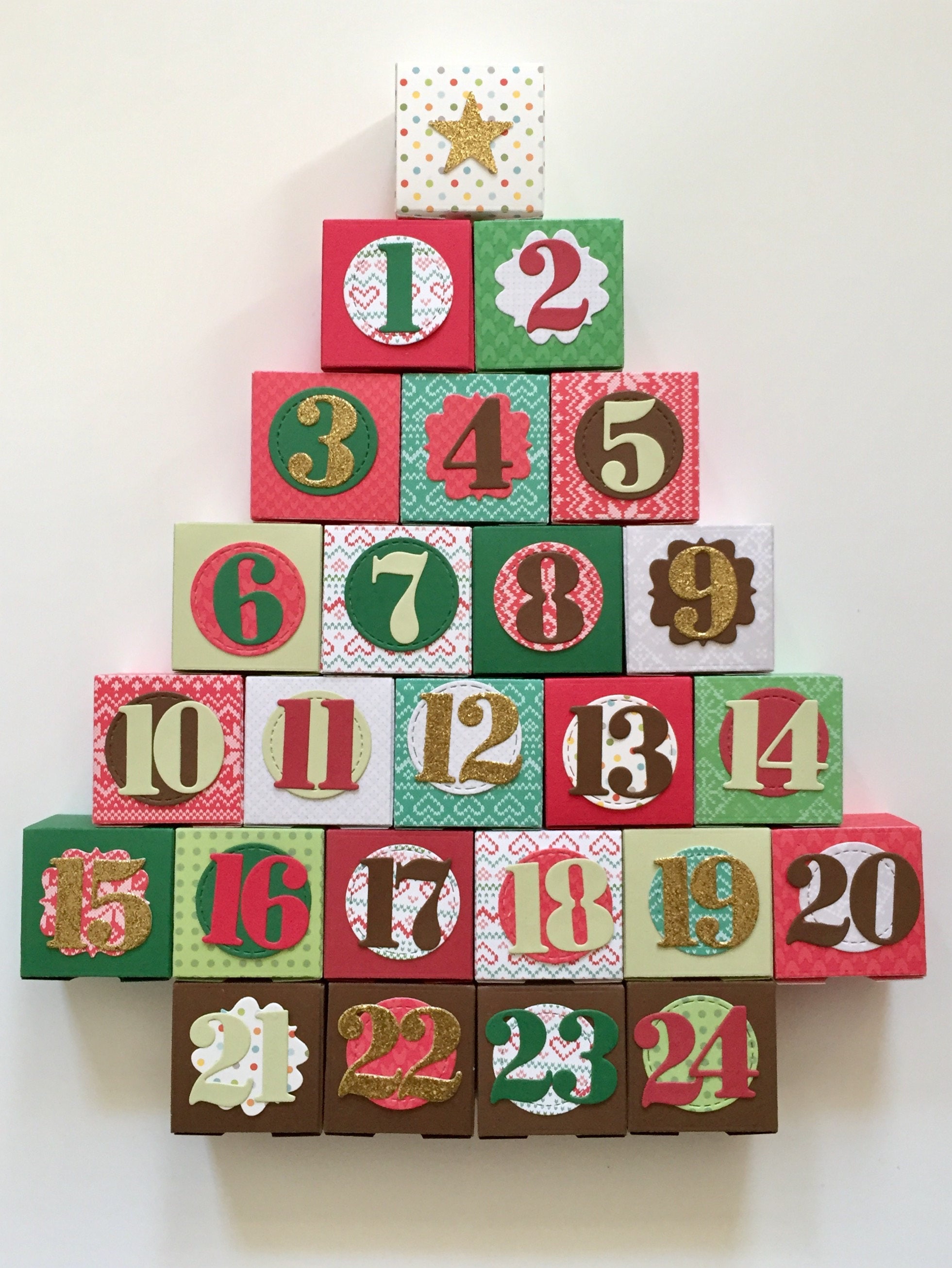 Advent Calendar Mini Box Set Christmas Gift Kids Holiday Etsy