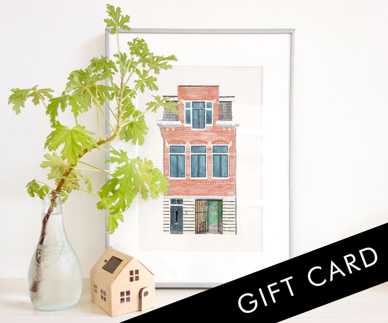 GIFT CARD Custom House Portrait