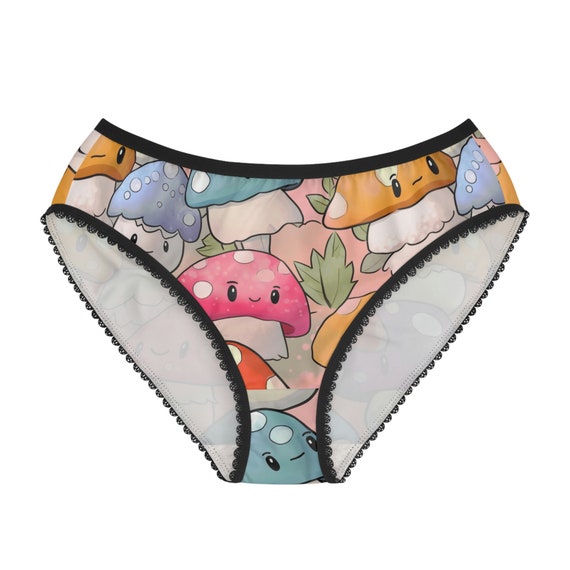 Women's Cute Mushroom Underwear Kawaii Women's Underwear Pattern