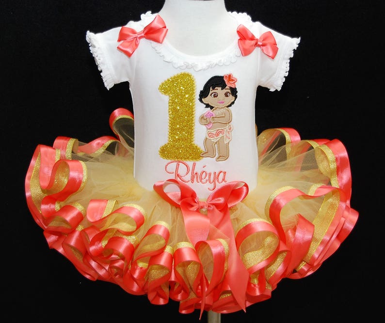 baby moana 1st birthday outfit