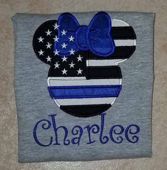 thin blue line disney shirt