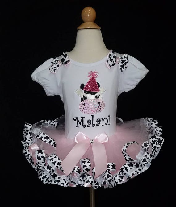 Furry Cow Skimpy 2 piece Outfit