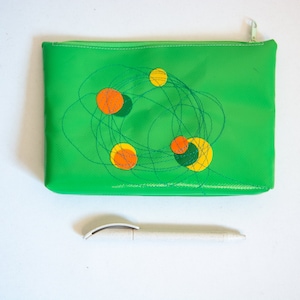 Funda de lona de camión con cremallera de plástico y lunares de colores