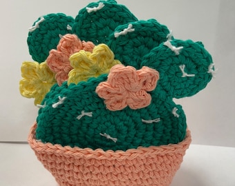 Posavasos Cactus PATRÓN CROCHET