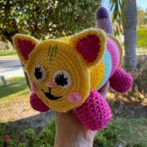 Cat Pillow (Inspired by Gabby's Dollhouse Pillow Cat) CROCHET PATTERN PDF