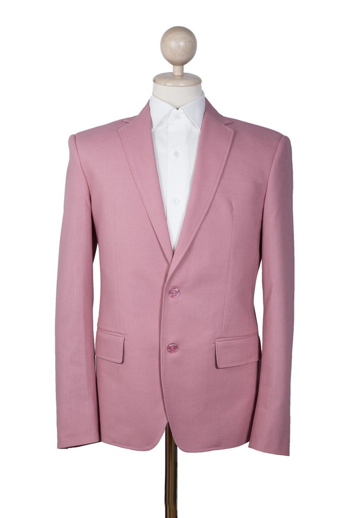 Salmon Pink Cotton Blazer Blazer Code Etsy