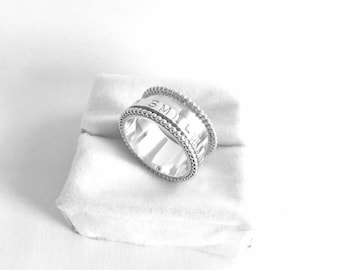 Silver spinner ring . Sterling silver hallmarked spinner/fidget ring