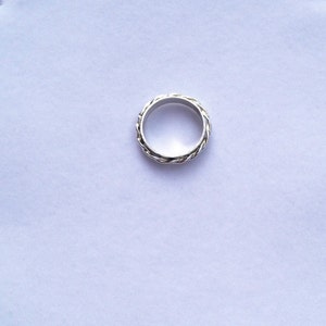 Sterling Silver Ring. Twisted Wire band Ring image 3