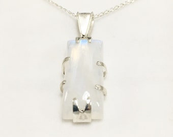 Moonstone and Sterling Silver Pendant