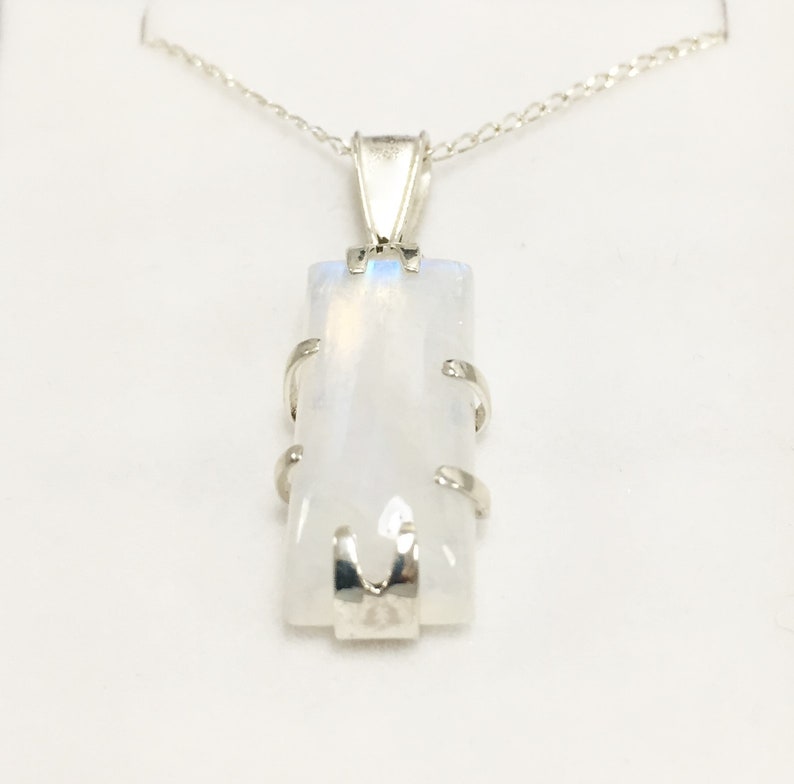 Moonstone and Sterling Silver Pendant image 1