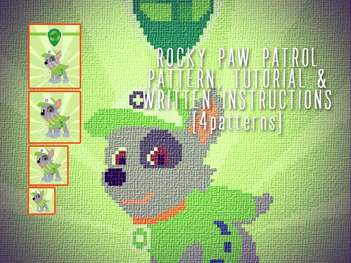 Rocky Paw Patrol C2C Dog Blanket Pattern