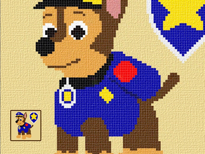 Chase paw patrol blanket corner to corner crochet pattern and Etsy