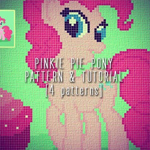 Pink pony blanket corner to corner crochet pattern and tutorial, 4 sizes graph patterns and written instructions