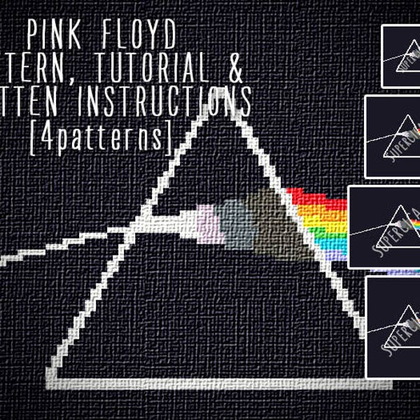 Floyd triangle inspired corner to corner crochet pattern for blanket and tutorial, 4 sizes graph patterns and written instructions