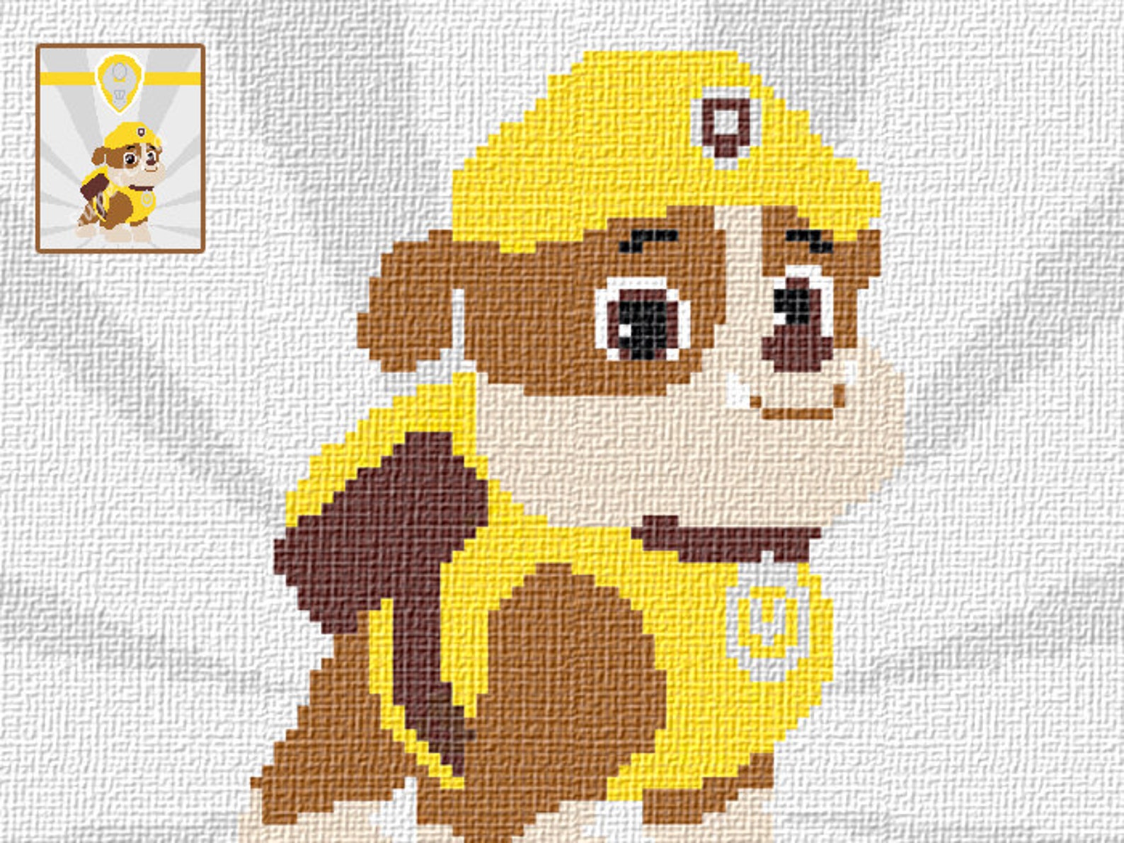 Rubble Paw Patrol blanket corner to corner crochet pattern and Etsy