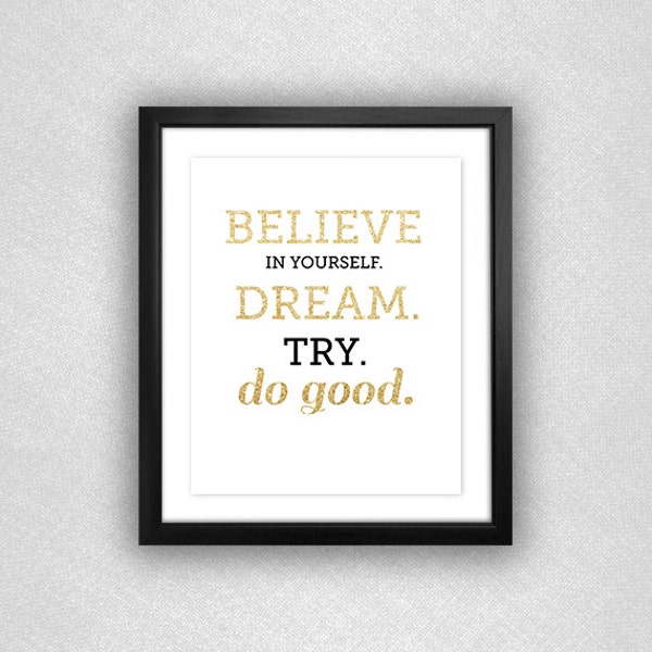Believe in Yourself - Etsy
