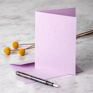 Braille Greeting Card | Lili | Lilac