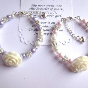 Flower Girl Bracelet, Pearl Flower Girl Bracelet, Flower Girl Gift, Flower Girl Jewelry, Childrens Pearl Bracelet, Childs Pearl Bracelet