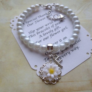 Personalized Flower Girl Jewelry, Personalized Flower Girl Bracelet, Personalized Childrens Bracelet, Personalized Children's Jewelry