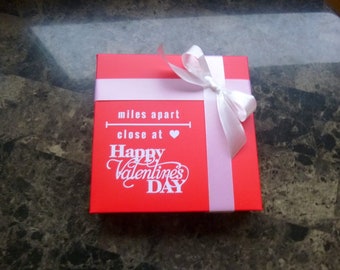 Personalized Empty Gift Box with Lid: Foil Name, Birthday, Wedding, Christmas,