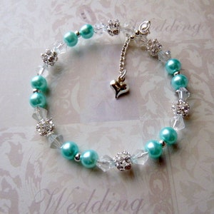 Flower Girl Gifts, Flower Girl Bracelet, Flower Girl Jewelry, Pearl Flower Girl Bracelet, Christmas Gift, Little Girl's Jewelry