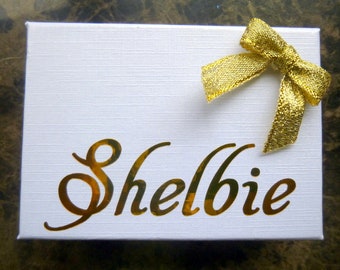Personalized Jewelry Gift Box: Necklace, Pendant, Trinket Box,