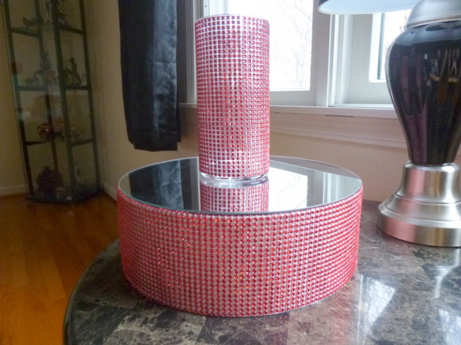 Mirror Top Cake Stand Cake Stand Cup Cake Stand Centerpiece Etsy