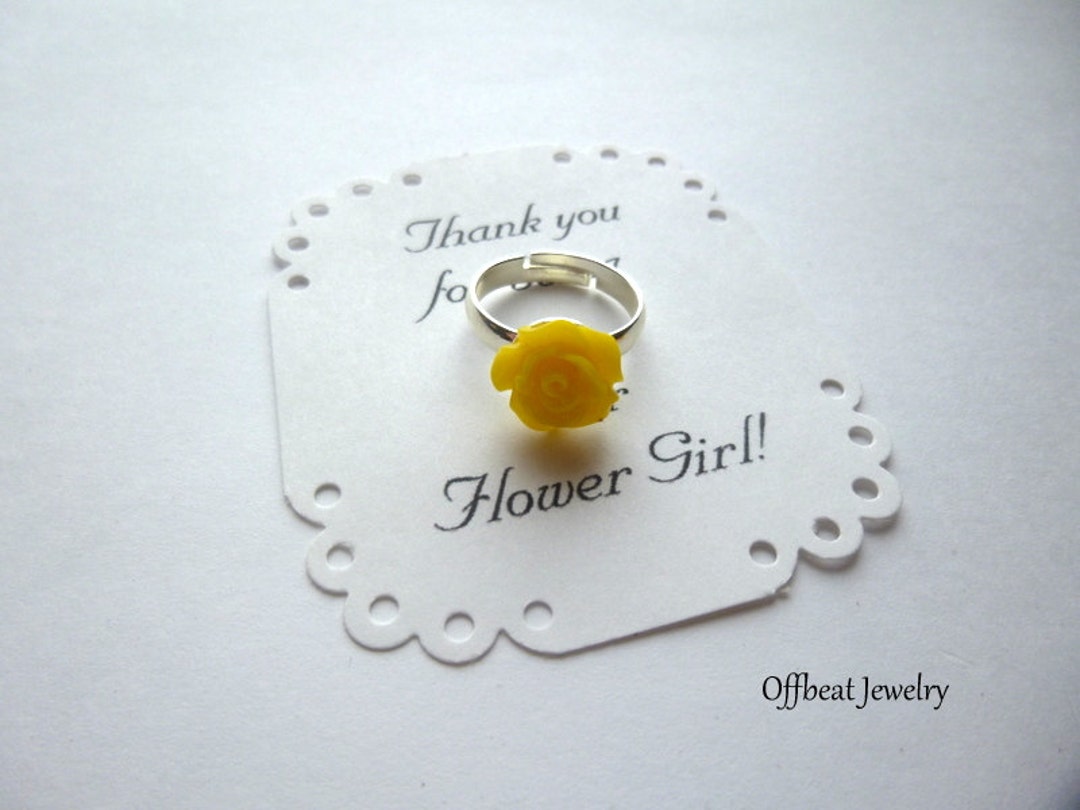 Little Girl Rose Ring, Flower Girl Ring, Flower Girl Jewelry, Child's