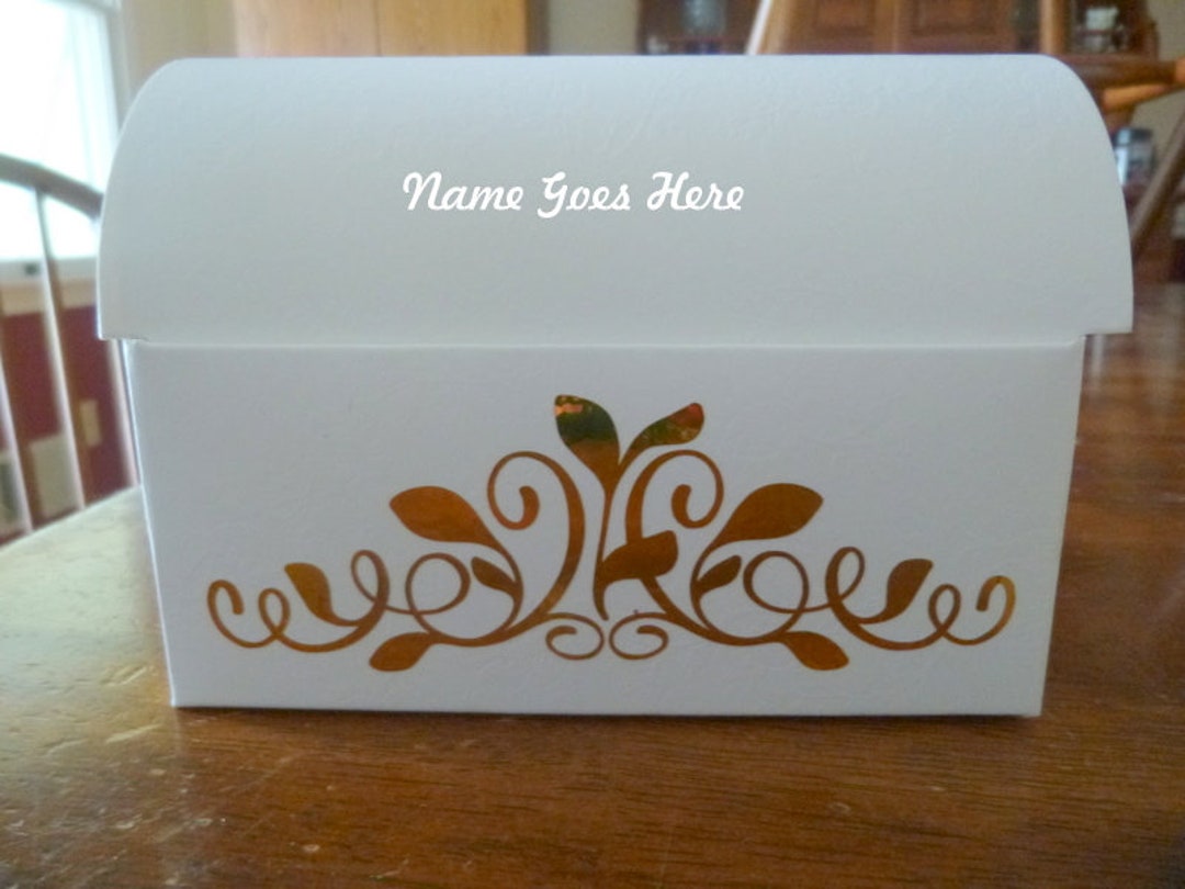 Personalized Embossed Keepsake Chest Box: Empty Gift Box. - Etsy