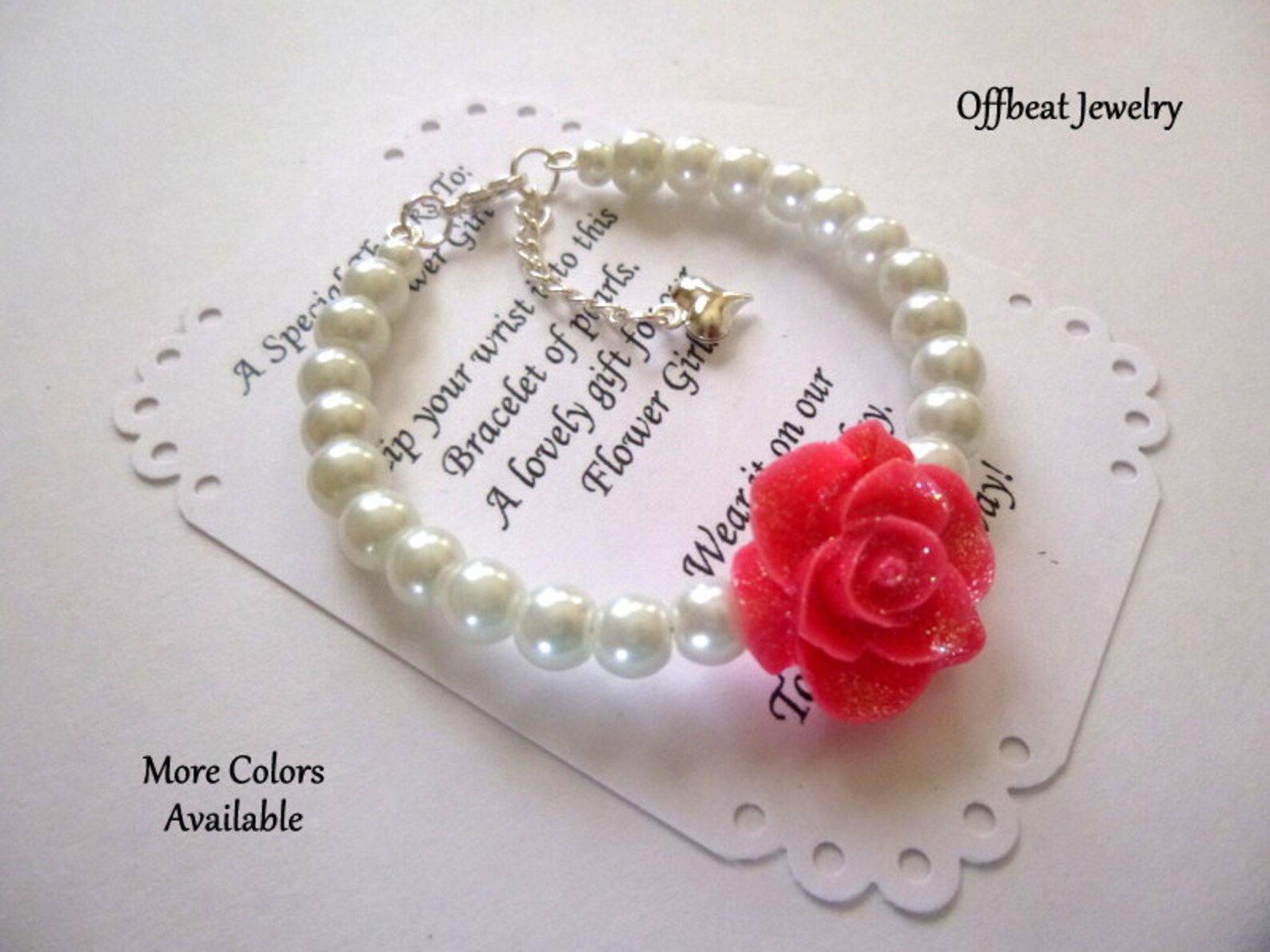 Pearl Flower Girl Bracelet Flower Girl Jewelry Flower Girl Etsy