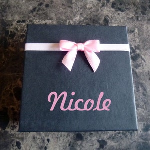Personalized Bracelet Gift Box, Black Bracelet Gift Box, Personalized Black Bracelet Gift Box, Bracelet Gift Box, Personalized Gift Box