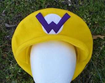 Wario Hat - Adult Sized - Smaller Sizing Available by Request