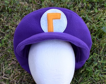 Bonnet Waluigi pour adulte - Taille enfant disponible sur demande