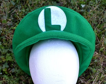 Adult Luigi Hat - Child Sizing Available by Request