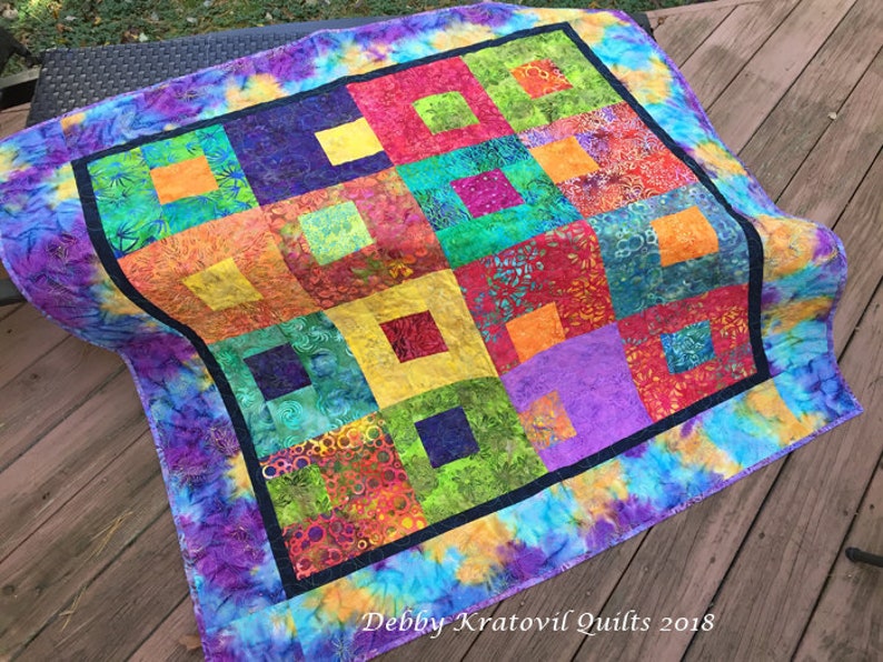 Colorburst Squares Pattern - Etsy
