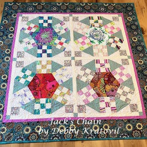 Jack's Chain 4 Block Quilt Pattern