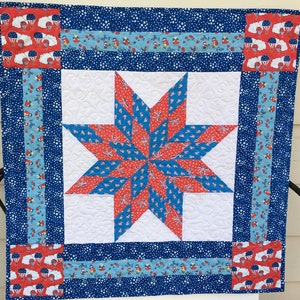One Block Lone Star Quilt PATTERN