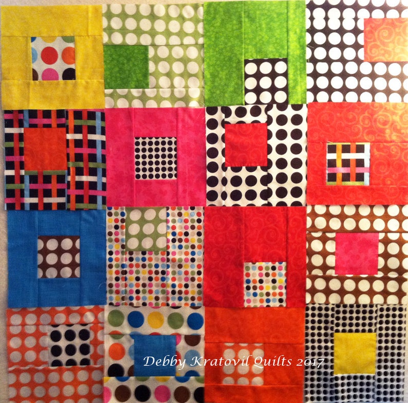 Colorburst Squares Pattern - Etsy