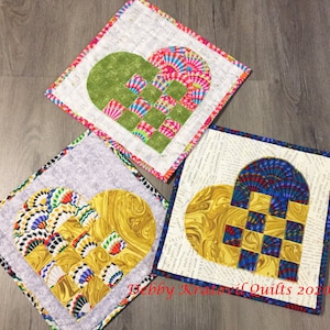 Woven Danish Hearts Mug Rug Pattern